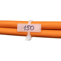 Нейлоновые маркировочные стяжки FORTISFLEX КСМ 3х100 белый 100 штук 55810