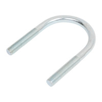 U-образный хомут FORTISFLEX болт оцинкованный 1 1/4'' М8 Q46х80х40 мм 63123