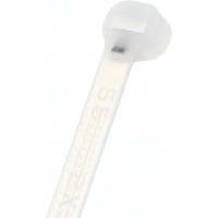 Нейлоновые стяжки с металлическим зубом FORTISFLEX КСЗ 5x300 белый 100 штук 58494