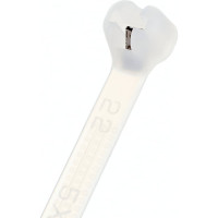 Нейлоновые стяжки с металлическим зубом FORTISFLEX КСЗ 5x300 белый 100 штук 58494