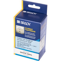 Лента 19.05мм/6.4м винил, черный на белом Brady M21-750-595-WT brd142797