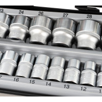 Набор головок 1/2" 12-гранные 21 шт. FORCE 4212-9