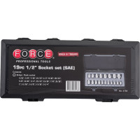 Набор 6 гранных дюймовых головок 1/2" FORCE 4194