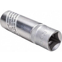 Головка свечная, магнитная 12 гранная, 1/2", 16 мм, 70 мм FORCE 807416M