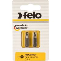 Бита крестовая PZ 2X25, 2шт Felo 02102036