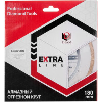 Диск алмазный отрезной сплошной 180x1,6x7,0x25,4 Керамикс-Элит, серия Экстра (Керамика) Diam 000546