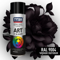 Аэрозольная краска Tytan PROFESSIONAL ART OF THE COLOUR RAL9004, черная матовая 400мл 93885 54023