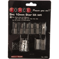 Набор бит Torx, 9 шт. FORCE 3094