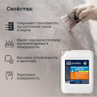 Грунт водостоп, на силиконовой основе, концентрат 1:10 GU1 EXTRA - 5л Goodhim 1800