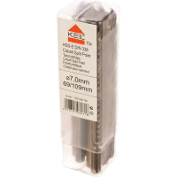 Сверло по металлу 10 шт. HSS-E DIN338, Splint point 7,0х109х69 мм KEIL 307000700