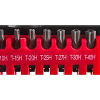 Набор бит TORX с отверстием Т7-Т40, 10 шт. FORCE 21012T