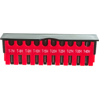 Набор бит TORX с отверстием Т7-Т40, 10 шт. FORCE 21012T