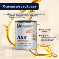 Термостойкий лак для печей, каминов и барбекю Goodhim TEXTURE 550 0,8 л 57724
