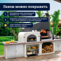 Термостойкий лак для печей, каминов и барбекю Goodhim TEXTURE 550 0,8 л 57724