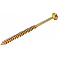 Шуруп крепежная техника жёлтый цинк 6,0x100, 100 шт. 431426 БК