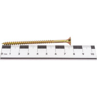 Шуруп крепежная техника жёлтый цинк 5,0x80, 140 шт. 431410 БК