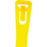 Нейлоновые хомуты РемоКолор желтые многоразовые 300 х 7,2 мм, 50 47-5-300