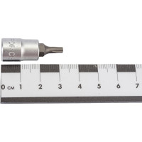 Головка-бита 1/4", 5-ти лучевая с отверстием, TS10, L=32 мм FORCE 32F3210