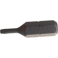 Бита 1/4", TORX с отверстием, T7, 25 мм KING TONY 102507U