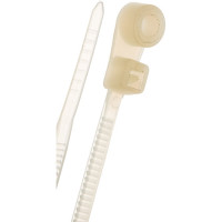 Стяжки Cablexpert пластиковые с монтажным отверстием 100 мм х 2.5 мм, 100 шт. NYTH-100х2.5