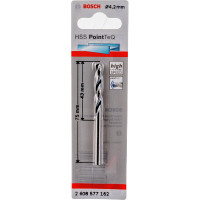 Сверло спиральное по металлу PointTeQ (4.2х43х75 мм) Bosch 2608577162