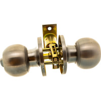 Ручка-защелка Фабрика замков 6072 SN BK СТ-00000140
