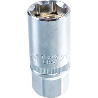 Головка торцевая глубокая свечная с магнитом (21 мм; 1/2 Dr) KRAFT KT 700802