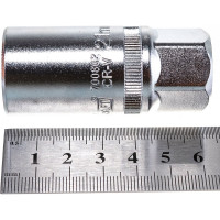 Головка торцевая глубокая свечная с магнитом (21 мм; 1/2 Dr) KRAFT KT 700802