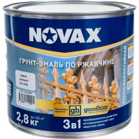 Грунт эмаль Goodhim NOVAX 3в1, серый RAL 7042, матовая, 2,8 кг 10991