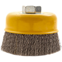 Щетка Чашка (100 мм; М14; витая нержавеющая проволока 0.3 мм) для УШМ DENZEL 746053