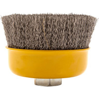 Щетка Чашка (100 мм; М14; витая нержавеющая проволока 0.3 мм) для УШМ DENZEL 746053