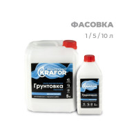Универсальная проникающая грунтовка KRAFOR 1 л (12) синяя этикетка 27334