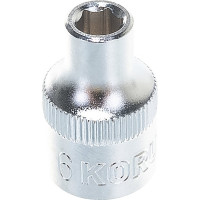 Головка торцевая 3/8"DR 6-гранная 6мм KORUDA 780704 780704