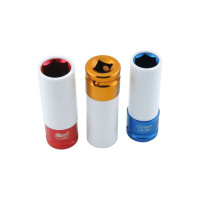 Набор головок торцевых ударных удлиненных (3 шт; 1/2" Dr; 17-21 мм) KRAFT KT 700822