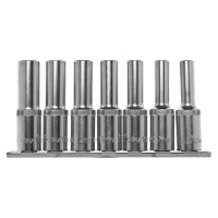 Набор головок торцевых удлиненных (7 шт; 1/2" Dr; 8-14 мм) KRAFT KT 700310