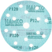 Диск DC341 Film Green Hanko 150 мм 15 отв Р 120 100 шт/уп DC341.150.15.0120