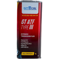Масло ATF Type-III Dexron III H, 4 л GT OIL 8809059407615