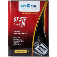 Масло ATF Type-III Dexron III H, 4 л GT OIL 8809059407615