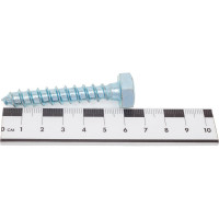 Шуруп глухарь с шестигранной головкой Метизный двор 10x60, 3 шт. 4607173901279