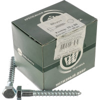 Шуруп глухарь с шестигранной головкой Метизный двор 10x80, 20 шт. 4607159063984