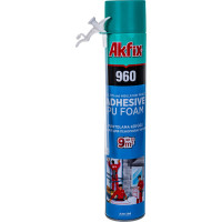 Бытовая клей-пена для пенополистирола и пенопласта Akfix 900 гр. FA019