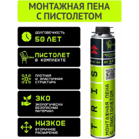 Монтажная пена с пистолетом TriS Pro-65 GUN ПМ019
