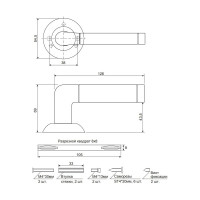 Дверные ручки Code Deco H-14083-A-GRF 27201