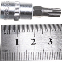 Бита-головка 1/4 Torx с отверстием Т30 Berger BG BG2225