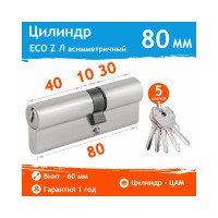 Цилиндровый механизм НОРА-М ЕСО Z Л-80 45-35 хром 15332