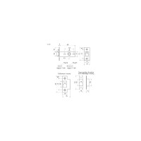 Дверная защелка НОРА-М С-45 AB старая бронза 12139