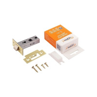 Дверная защелка НОРА-М С-45 SB матовая латунь 9008