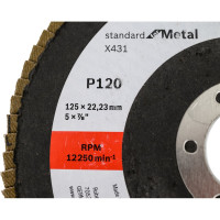 Шлифкруг лепестковый X431 Standard for Metal (125 мм; K120) Bosch 2608603719