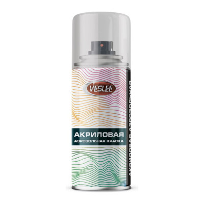 Аэрозольная краска Veslee 100ml цвет черный глянец VL-P2E 9005