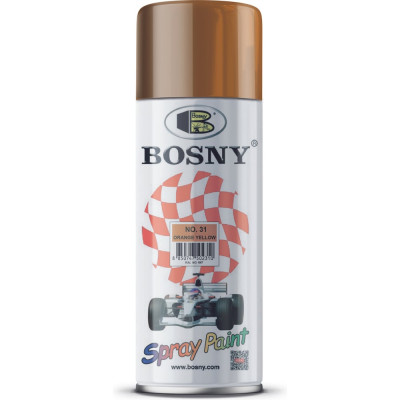 Универсальная краска Bosny желто-оранжевый, аэрозоль RAL 1006 31